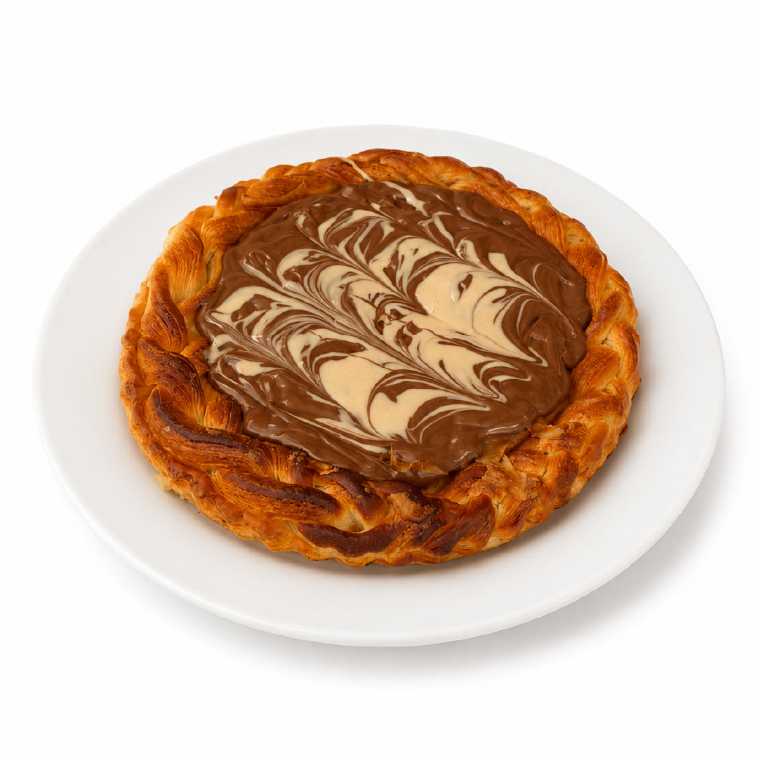 Chocolate Hazelnut Croissant Pizza