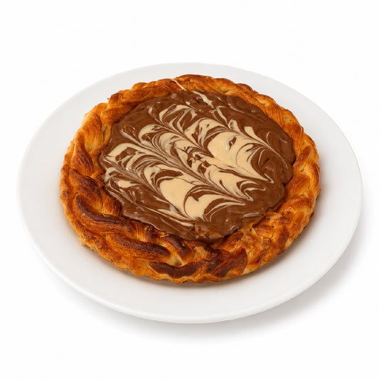Chocolate Hazelnut Croissant Pizza