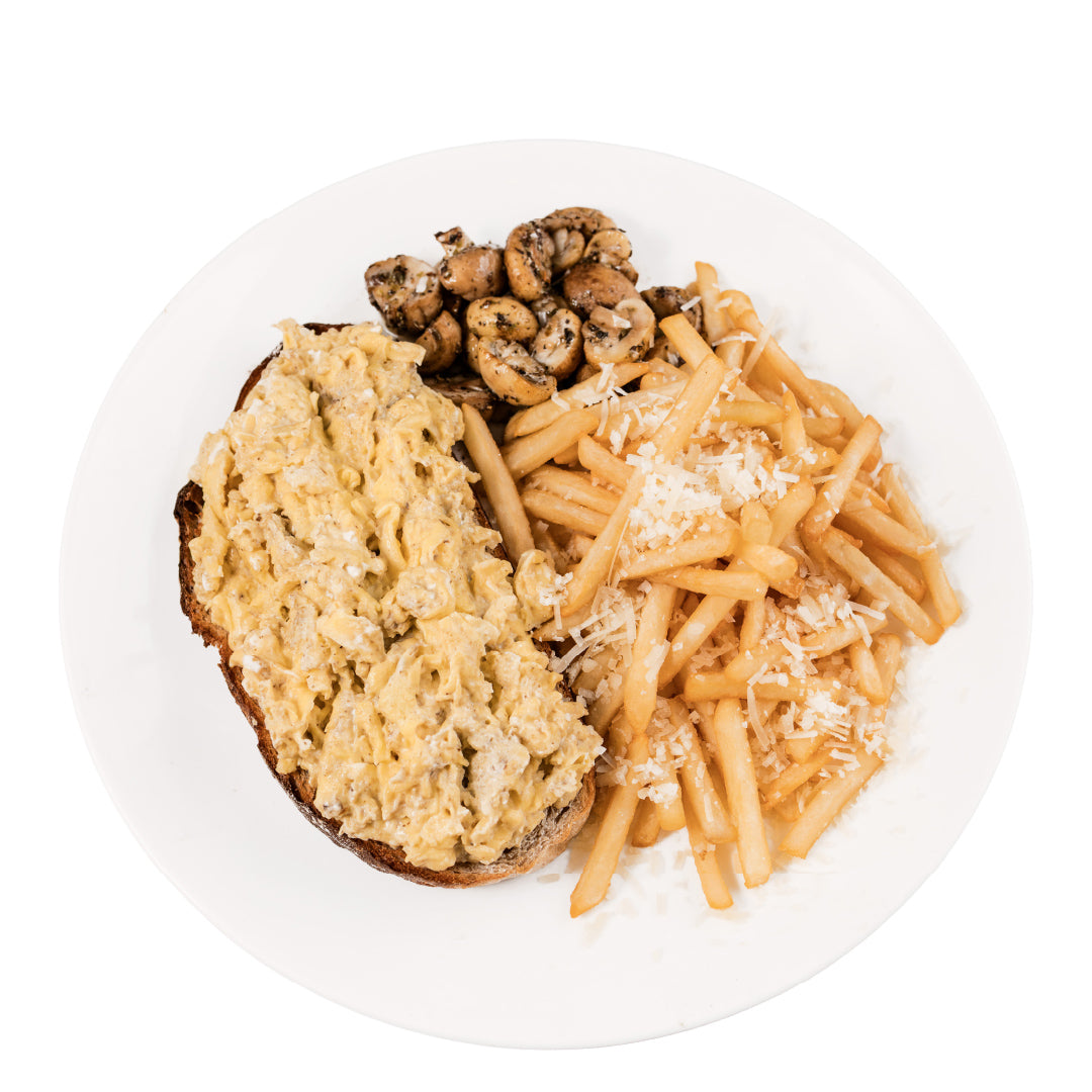 Forest Mushroom and Scrambled Eggs